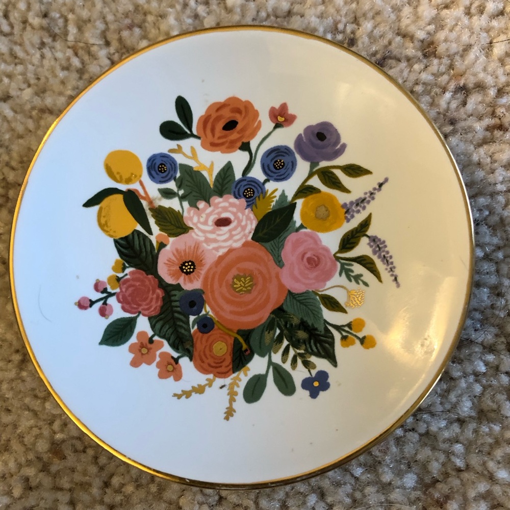 RIFLE PAPER CO. Ring Dish garden bouquet design